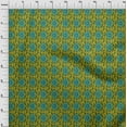 thumbnail image 3 of oneOone Cotton Flex Fabric Leaves & Floral Block Printed Craft Fabric BTY 40 Inch Wide, 3 of 4