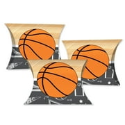 Big Dot of Happiness Nothin' But Net - Basketball - Favor Gift Boxes - Baby Shower or Birthday Party Petite Pillow Boxes - Set of 20