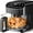 Black, variant on 4.5 QT Air Fryer,1500W Portable Airfryer with Digital Touch Control 8 Cooking Presets and Visible Window,Dishwasher Safe Basket with No Coating,Up to 400°F -Black