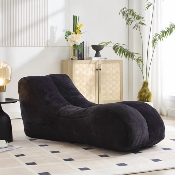 YINGYING Bean Bag Chair, Lazy Bean Bag Sofa with Stuffed High-Density Foam, Modern Floor Couch for Living Room, Bedroom, Office