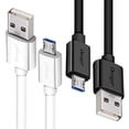 thumbnail image 1 of Cable micro USB DEEGO con cargador Android extra largo de 3 m y 2 m, 1 of 7