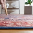 thumbnail image 4 of SAFAVIEH Tucson Bronagh Traditional Machine Washable Area Rug, 6' x 6' Square, Navy/Rust, 4 of 8