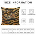 thumbnail image 5 of BANET Animal Skin Throw Pillow Cover Black Yellow Orange Brown Decorative Pillow Cases Square Cushion Cover for Home Bed Sofa Couch 24x24in, 5 of 5