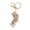 Ivory, variant on Keychain Pendant Sparkling Rhinestones Zodiac Tiger Shape Charm Key Chain Strong Lobster Clasp Multi-Functional Key Holder