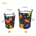 thumbnail image 3 of Balery Dinosaurs in Space Cesta de ropa redonda con asas, impermeable, independiente, para ropa, juguetes, dormitorio y familia-Small, 3 of 6