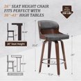 Bar Stools Swivel Mid Century Modern Bar Stools 26 Inch Bar Chairs with