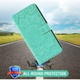 thumbnail image 7 of Phone Case for Samsung Galaxy A71 5G Wallet Cases with Tempered Glass Screen Protector and Leather Slim Flip Cover Card Holder Stand Cell Accessories Glaxay A 71 G5 Gaxaly 71A S71 Women Men Green, 7 of 7
