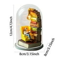 thumbnail image 2 of BKER The Reader In The Test Tube Reader Night Lights Mini Reading Book Light Sculptures For Readers Librarians Bookworms Teachers Author Girl, 2 of 6