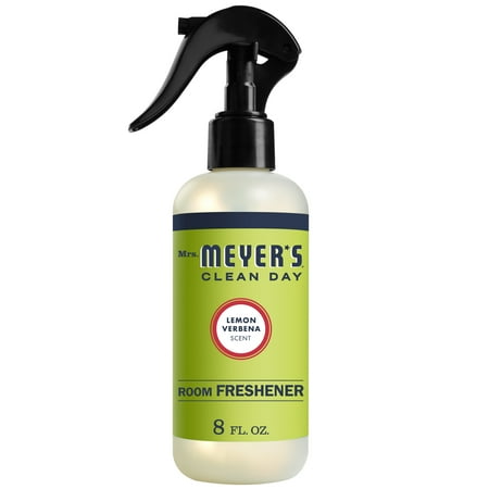 Deodorizer 8 Oz Spray Bottle - Mrs. Meyer’s Clean Day Room Freshener, Lemon Verbena Scent, 8 ounce spray bottle