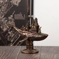 thumbnail image 3 of Estatua de barco perfecl ballena Steampunk resina antigua 24 cm x 12,5 cm x 19 cm, 3 of 8