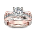 thumbnail image 6 of Set Of Rings With Diamonds, All-Match Three-Color Ring, 6 of 6