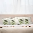 thumbnail image 3 of Ambesonne Green Throw Pillow Cover 4 Pack, Flowers Leaves Dragonfly, 16", Pale Green Dark Green, 3 of 6