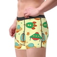 thumbnail image 2 of Xecao Colorful Outer Space Print Men's Boxer Briefs with Soft Elastic Waistband and 3D Space Capsule Design Breathable Comfortable Underwear-Small, 2 of 5