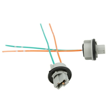 

2-Pack 12A 10V Heat-Resistant LED Light Sockets with Wire Harness Connectors for Industrial Equipment Vehicles and Boats