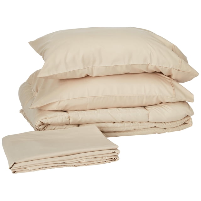 Set de edredón Sweet Home Collection Beige Twin XL, 7 piezas