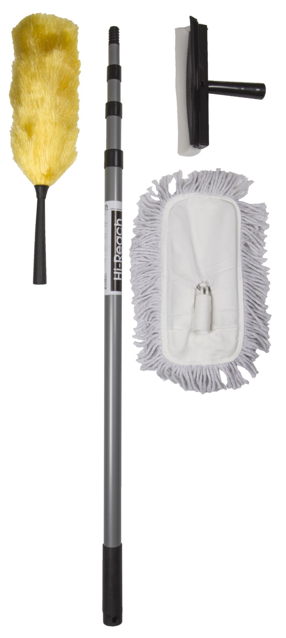 High Reach Cleaning Kit with 10Foot Extension Pole for High Ceilings, Windows, and Walls, Fan