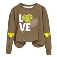 thumbnail image 1 of Timegard Chandail en Molleton pour Femmes Col Rond Manches Longues Pull Confortable Tenues de Mode Hiver Légères, 1 of 4