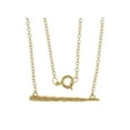 thumbnail image 1 of Harry Potter Brass Yellow Plated Wand Necklace, 1 of 1