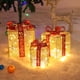 thumbnail image 2 of Regalo De Navidad De Tres Piezas Con 100 Adornos De Arte De Hierro Luminosos De Navidad Led Decoración De Navidad Al Aire Libre Para El Hogar Yuarrent HA043009-01, 2 of 6