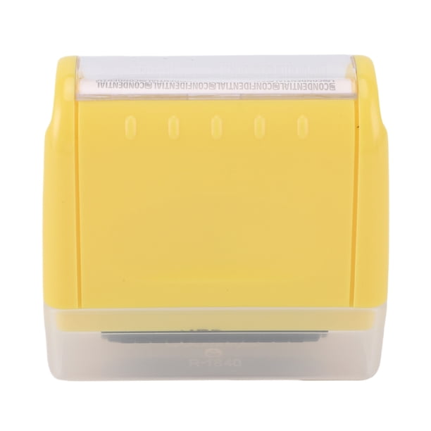Rodillo De Tinta Protector De Identificación, Protección De Privacidad, Sello De Rodillo De Prevención De Robo De Identidad Con 3 Recargas Para Documentos De Facturas