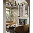 thumbnail image 5 of Arendahl Traditional  Arched Wall Mirror, Carved Elegant Mantel Farmhouse Bathroom Mirror with Antique Ornate Frame, Baroque Inspired Home Decor for Vanity Bedroom Entryway, 5 of 8