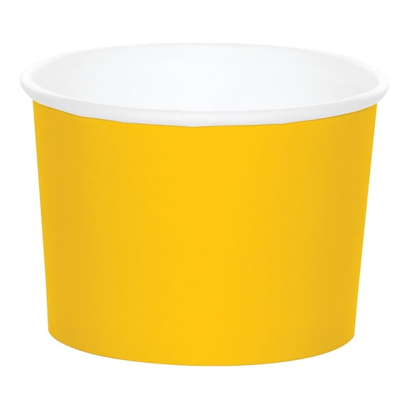 School Bus Yellow Treat Cups - Party Supplies - 8 Pieces