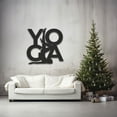 thumbnail image 3 of LaModaHome Modern Yoga Metal Wall Art, Zen Decor, Meditation Room Hanging Sculpture,Om Symbol Home Decoration,Yoga Studio Artwork,Unique Spiritual GiftHome Decoration Gift -43.3"x43.3"/110x110cm, 3 of 5