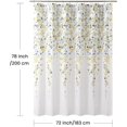 thumbnail image 6 of Fabric Floral Shower Curtain, Orange and Gray Weeping Flower Shower Curtains for Bathroom, Modern White Bathroom Curtains, 84" W x 84" H, 6 of 6