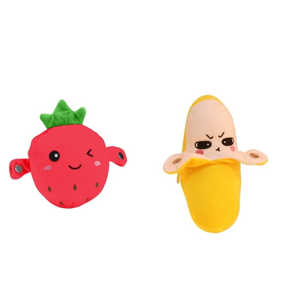 Fruit Interactive Musical Plush To-y, Skin Touch Activated Sound Sensory T-oy, Single & Dual Play Mode Educational Stuffed Doll, Birthday Gifts