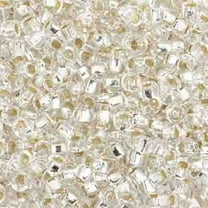 John Bead Czech Glass Seed Beads 8/0 (500g) Silver Lined Crystal Bead