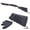 Black, variant on Leather Shotgun Buttstock Cover Ammo Holder Sleeve with Pad for 20 Guage Left Handed Hunter