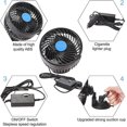 thumbnail image 3 of Ventilador de automóvil Velocidad de rotación continua Ventilador de enfriamiento de ajuste potente silencioso, enfriamiento 12v en verano (6 '), 3 of 3