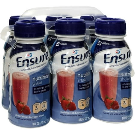2 Pack - Ensure Strawberries & Cream Shake 48 oz