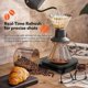 thumbnail image 2 of Báscula digital para café con temporizador - Báscula para espresso para cafeteras de goteo de 0,1 g de alta precisión, color negro, 2 of 5