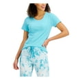 thumbnail image 1 of JENNI Intimates Blue Cotton Blend Ribbed XS, 1 of 3
