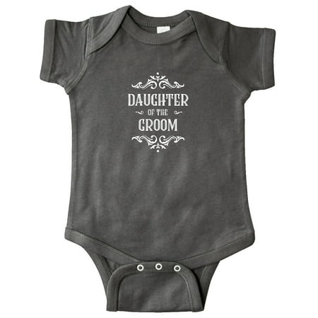 

Inktastic Daughter of the Groom in White Gift Baby Girl Bodysuit