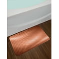 thumbnail image 2 of Abstract Bath Mat, Hexagonal Comb Mesh Pattern with Abstract Wave Motion Effect Geometric Image Print, Non-Slip Plush Mat Bathroom Kitchen Laundry Room Decor, 29.5 X 17.5 Inches, Pale Rust, Ambesonne, 2 of 2