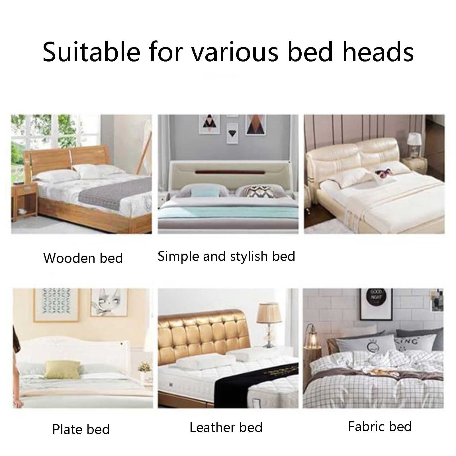 Full Enclosed Bed Headboards Slipcover,Soft Delicate Stretch Fabric Dust-proof Headboard Cover,Non-Slip Head Board Cove for Full Queen King Size Headboard