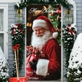 thumbnail image 5 of Kumdkd Christmas Door Cover Curtain Banners Santa Claus Outdoor Hanging Fabric Holiday Decorations for Home Party Gifts, 5 of 6