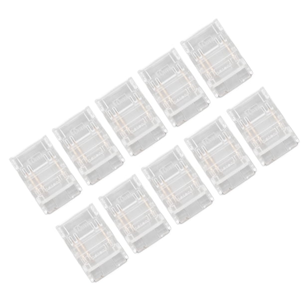 Conectores De Tira LED, Conexión Rápida 10 Piezas Conectores De Luces De Tira LED Sin Espacios Para Almacén