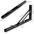 BIGLUFU Folding Shelf Brackets 16 Inch,Shelf Bracket, Max Load 330lb