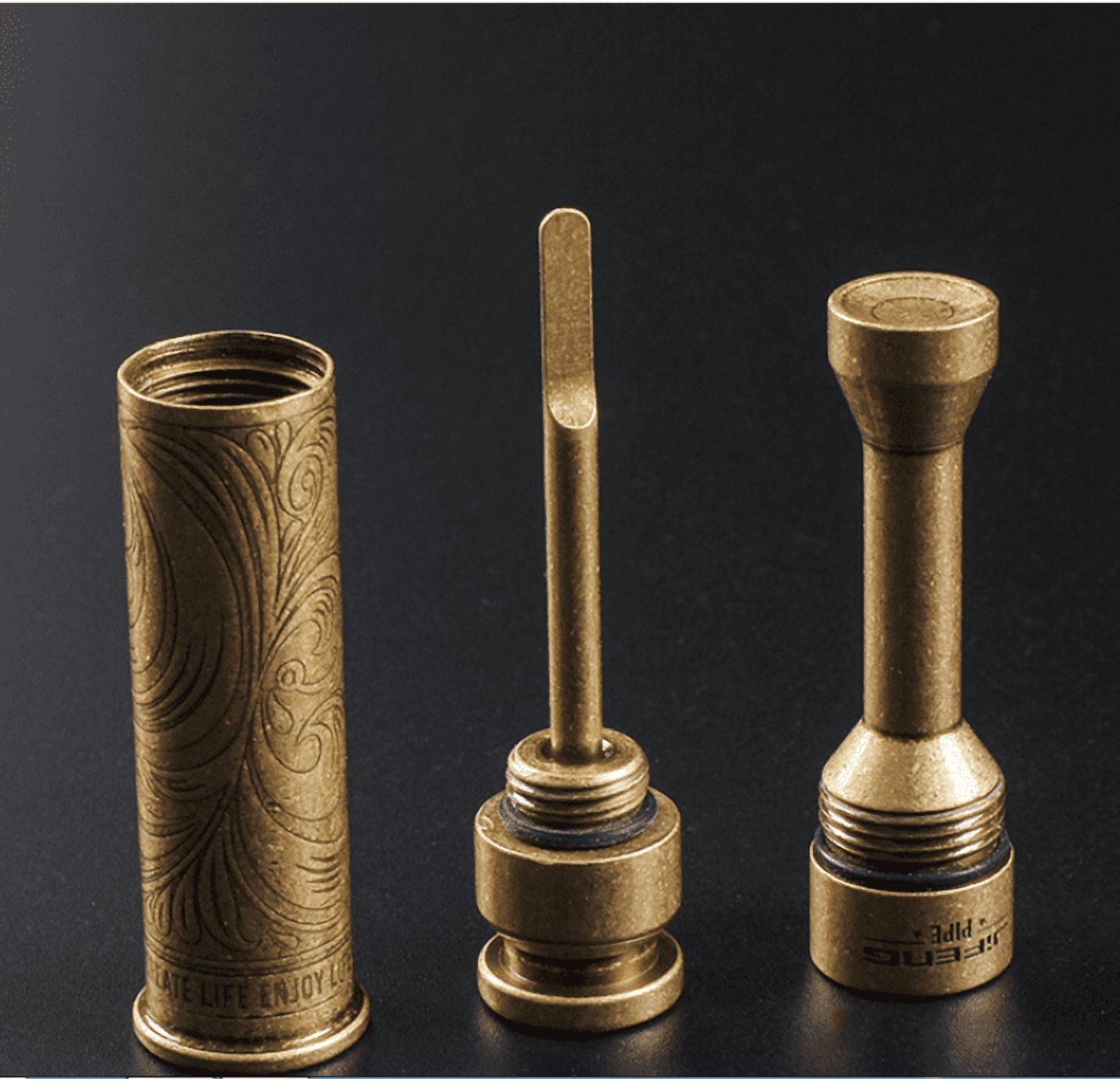 New Pure Brass Tobacco Pipe Tampered Cigar Needle Dredged Pipe Cleaning Tool -
