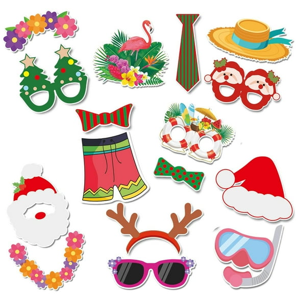 July Beach Bash Photo Booth Kit - 32 Fun Props for Memorable Photography, Perfect for Summer Celebrations, Indoor and Outdoor Party Decor, Create Lasting Memories