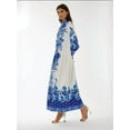 thumbnail image 4 of Printed Long Sleeve Maxi Dress, 4 of 7