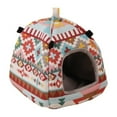 thumbnail image 7 of Walbest Rabbit Guinea Pig Hamster House Bed Cute Small Animal Pet Winter Warm Squirrel Hedgehog Chinchilla House Cage Nest Hamster Accessories, 7 of 7