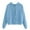 Blue, variant on Oalirro Fashion Womens Hoodies Fall and Winter Oversized Crewneck Sweatshirt Women Crew Neck Zip up Long Sleeve Trendy Tops For Women 2023 with Pocket Cropped Sweaters For Women Blue