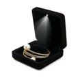 thumbnail image 2 of Weilifangwps Velvet Earring Studs Box with LED Light Jewelry Display Gift Box for Birthday Anniversary, 2 of 4