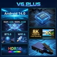 Vseebox V6 Plus TV Box with Android 14, 4GB RAM