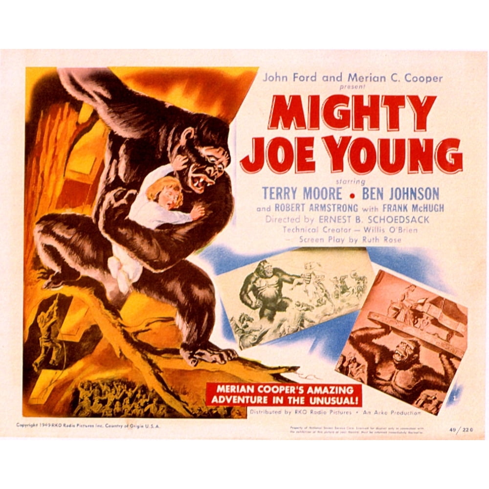 Mighty Joe Young Terry Moore 1949 Movie Poster Masterprint (28 x 22 ...