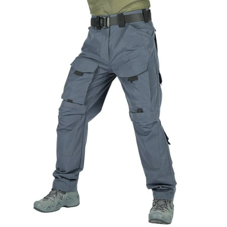 Ahabrexf Men s Lined Pants Cargo Hiking Pants with Multiple Pockets Waterproof Skiing Winter Outdoor Equipment Pants
